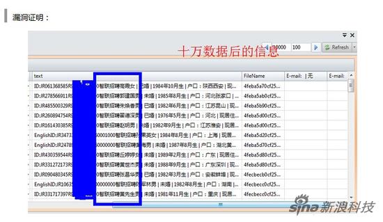 烏云曝智聯招聘86萬用戶簡歷信息泄露漏洞