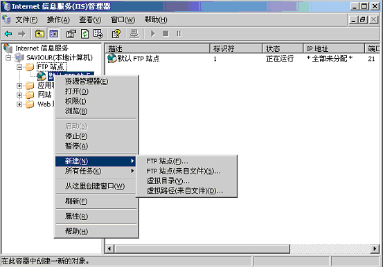 windows云主機下搭建ftp服務器