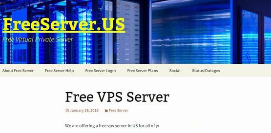 美國(guó)FreeServer免費(fèi)VPS主機(jī)