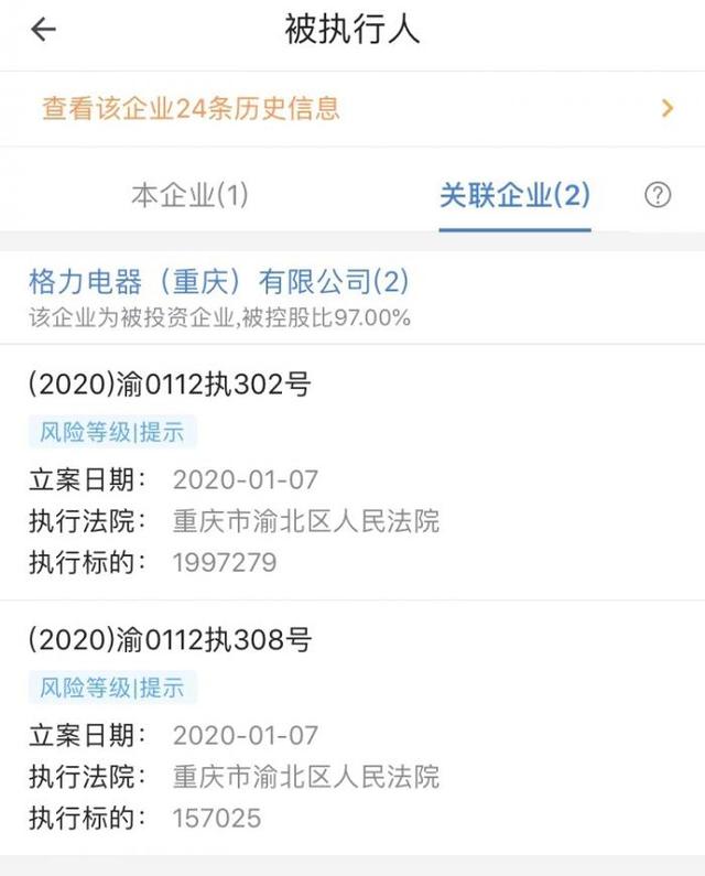 格力列為被執(zhí)行人 真實(shí)情況是什么？